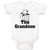Baby Clothes The Grandson Along with Hand Holding Silhouette Cross Cotton