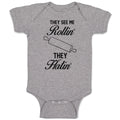 Baby Clothes They See Me Rollin' They Hatin' Dough Rolling Equipment Cotton