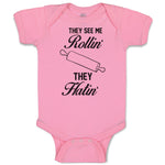 Baby Clothes They See Me Rollin' They Hatin' Dough Rolling Equipment Cotton