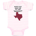 Baby Clothes When God Made Me He Said, ''Whoop!'' Baby Bodysuits Cotton
