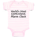 Baby Clothes World's Most Expensive Alarm Clock Baby Bodysuits Boy & Girl Cotton