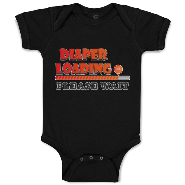 Baby Clothes Diaper Loading Please Wait Baby Bodysuits Boy & Girl Cotton