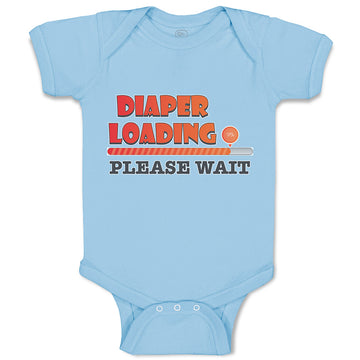 Baby Clothes Diaper Loading Please Wait Baby Bodysuits Boy & Girl Cotton