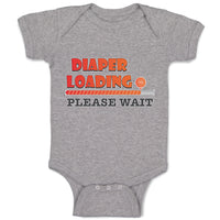 Baby Clothes Diaper Loading Please Wait Baby Bodysuits Boy & Girl Cotton
