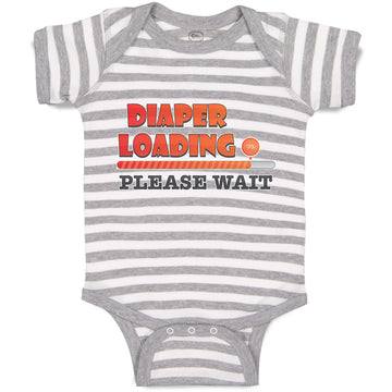 Baby Clothes Diaper Loading Please Wait Baby Bodysuits Boy & Girl Cotton