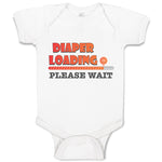 Baby Clothes Diaper Loading Please Wait Baby Bodysuits Boy & Girl Cotton