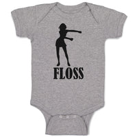 Baby Clothes Silhouette Floss Woman Dancing Position Baby Bodysuits Cotton