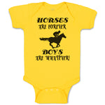 Baby Clothes Horses Are Forever Boys Are Whatever! Baby Bodysuits Cotton
