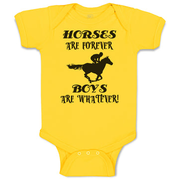 Baby Clothes Horses Are Forever Boys Are Whatever! Baby Bodysuits Cotton