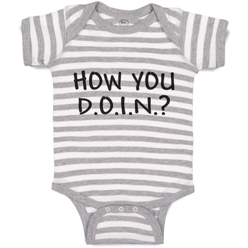 Baby Clothes How You D.O.I.N. Baby Bodysuits Boy & Girl Newborn Clothes Cotton