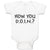Baby Clothes How You D.O.I.N. Baby Bodysuits Boy & Girl Newborn Clothes Cotton