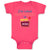 Baby Clothes I'M What Happened in Vegas with Direction Arrow Baby Bodysuits