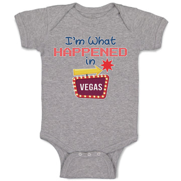 Baby Clothes I'M What Happened in Vegas with Direction Arrow Baby Bodysuits