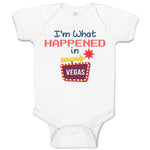 Baby Clothes I'M What Happened in Vegas with Direction Arrow Baby Bodysuits