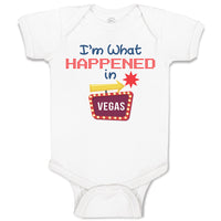 Baby Clothes I'M What Happened in Vegas with Direction Arrow Baby Bodysuits