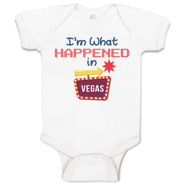 Baby Clothes I'M What Happened in Vegas with Direction Arrow Baby Bodysuits