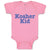 Baby Clothes Kosher Kid Jewish Tradition Heritage Shows Obedient God Cotton