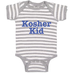 Baby Clothes Kosher Kid Jewish Tradition Heritage Shows Obedient God Cotton