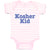 Baby Clothes Kosher Kid Jewish Tradition Heritage Shows Obedient God Cotton