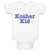 Baby Clothes Kosher Kid Jewish Tradition Heritage Shows Obedient God Cotton