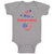 Baby Clothes Lil Miss Independent Flag United States Heart Symbol Baby Bodysuits