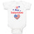 Baby Clothes Lil Miss Independent Flag United States Heart Symbol Baby Bodysuits