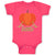 Baby Clothes Little Orange Pumpkin with Stem and Leaf Baby Bodysuits Cotton