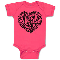 Love You Romantic Heart Design