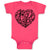 Love You Romantic Heart Design