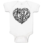 Baby Clothes Love You Romantic Heart Design Baby Bodysuits Boy & Girl Cotton