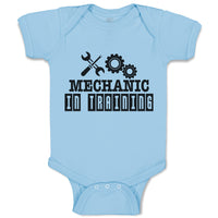 Baby Clothes Mechanic in Training with Tools Spanner and Nuts Baby Bodysuits