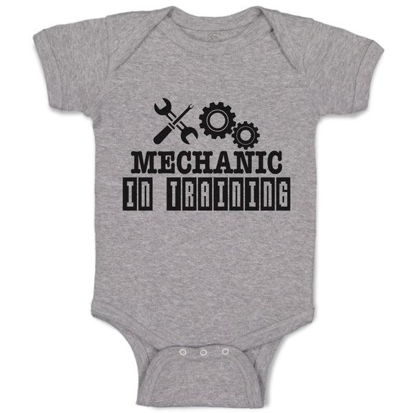 Baby Clothes Mechanic in Training with Tools Spanner and Nuts Baby Bodysuits