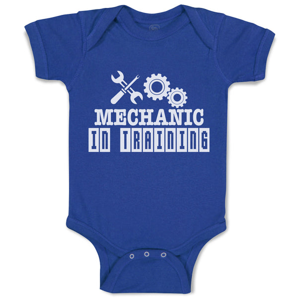 Baby Clothes Mechanic in Training with Tools Spanner and Nuts Baby Bodysuits