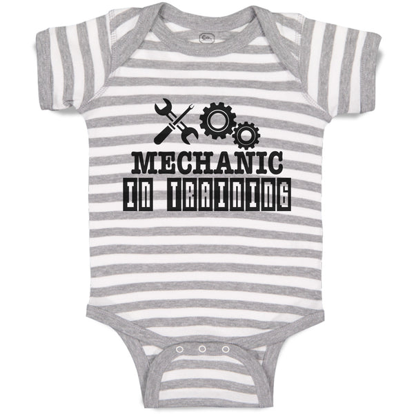 Baby Clothes Mechanic in Training with Tools Spanner and Nuts Baby Bodysuits