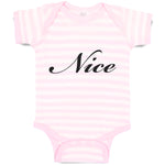 Baby Clothes Nice Typography Letter Baby Bodysuits Boy & Girl Cotton