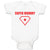Baby Clothes Red Super Mummy Shield with Diamond Shape Alond with Star Cotton