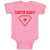 Baby Clothes Super Baby Hero Shield with Diamond Shape Along with Star Inside