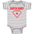 Baby Clothes Super Baby Hero Shield with Diamond Shape Along with Star Inside