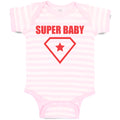 Baby Clothes Super Baby Hero Shield with Diamond Shape Along with Star Inside