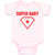 Baby Clothes Super Baby Hero Shield with Diamond Shape Along with Star Inside