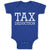 Baby Clothes Tax Deduction Black Silhouette Rubber Stamp Baby Bodysuits Cotton