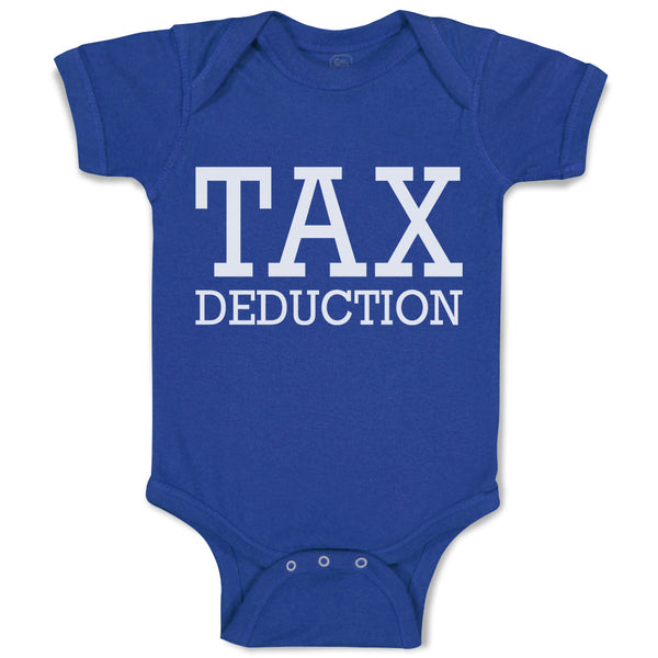 Baby Clothes Tax Deduction Black Silhouette Rubber Stamp Baby Bodysuits Cotton