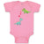 Baby Clothes Triceratops and Brontosaurus Dinosaur's Love with Lovely Hearts