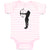 Baby Clothes An Silhouette Woman Hunter with Bow and Arrow Baby Bodysuits Cotton