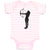 Baby Clothes An Silhouette Woman Hunter with Bow and Arrow Baby Bodysuits Cotton