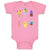 Baby Clothes Various Frozen Icecream Flavor Summer and Sweet Menu Concept Cotton