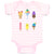 Baby Clothes Various Frozen Icecream Flavor Summer and Sweet Menu Concept Cotton