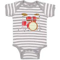 Baby Clothes Orchestra Musical Instruments Drums Baby Bodysuits Cotton