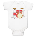 Baby Clothes Orchestra Musical Instruments Drums Baby Bodysuits Cotton