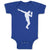 Baby Clothes Silhouette Floss Dance Style Position Baby Bodysuits Cotton